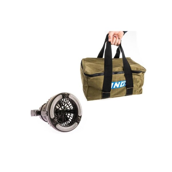 Adventure Kings Canvas Recovery Bag 4x4 + 2in1 Portable Camping LED Light & Fan