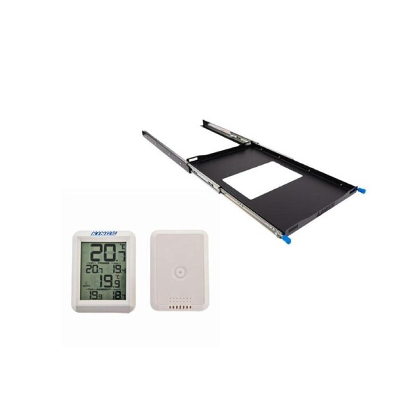 Kings 60L Medium Fridges Slide Twin Locking + Wireless LCD Thermometer 30m Range