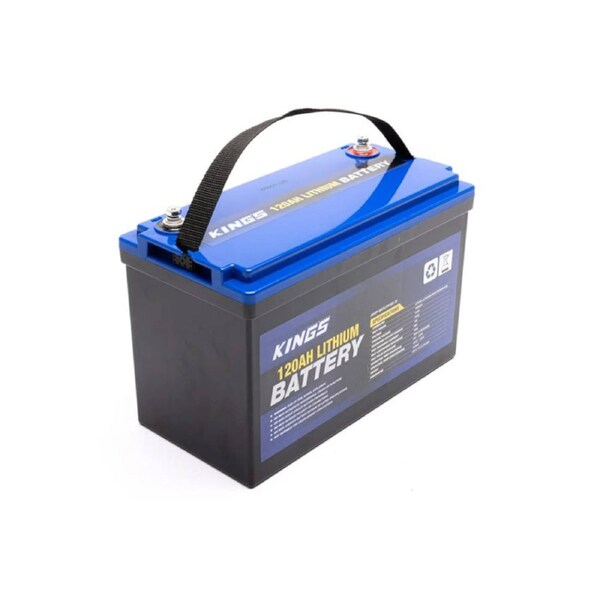 Kings 120Ah Lithium Battery LiFePO4 Quality integrated BMS 2000+Cycles Prismatic Cells