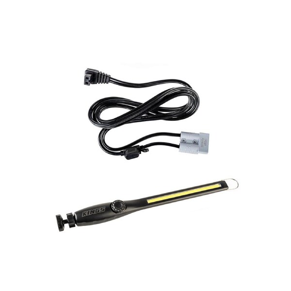 Adventure Kings 1.8m 12v Fridge Cable + Rechargeable LED Work Light 2000mAh 12HR