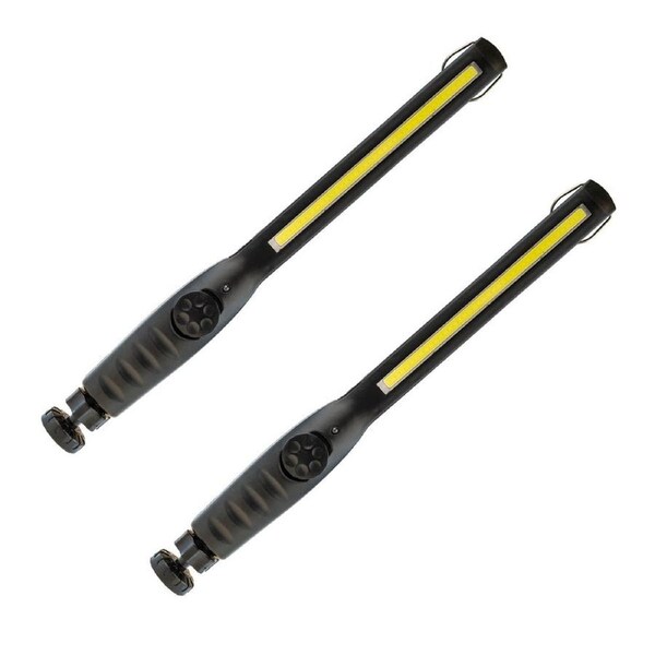 2x Adventure Kings Rechargeable Lithium LED Work Light 2000mAh Battery Up to 12h