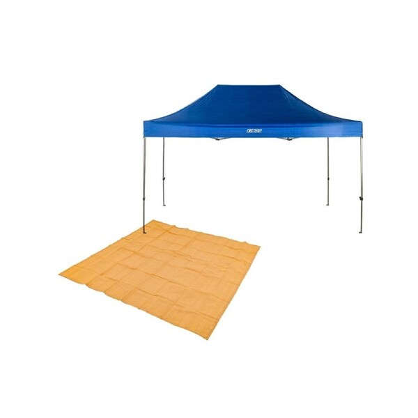 Adventure Kings 4.5x3m Portable Gazebo + Mesh Flooring 3x3m Camping Picnic Mat