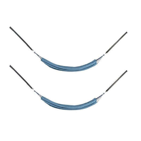 2x Adventure Kings Double Hammock 2mx1.5m 250kg Weight Rating Tree-Hanging Kit