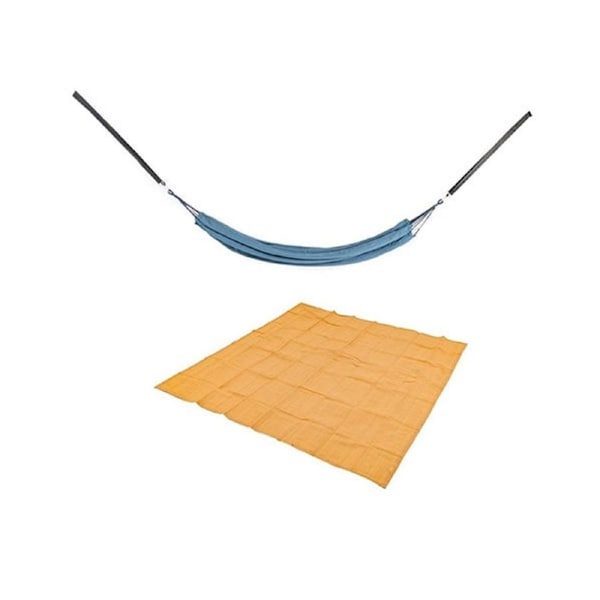 Adventure Kings Outdoor Camping Double Hammock Swing Bed + 3x3m Mesh Floor Mat