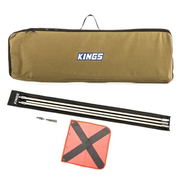 Adventure Kings Recovery Tracks 400GSM Canvas Storage Bag + 3m Sand Safety Flag