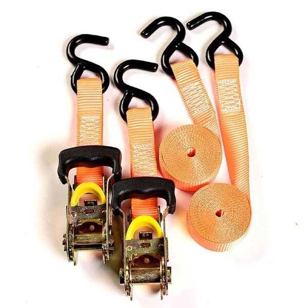 Hercules 2X Ratchet Strap Tie Down Heavy Duty 3m Tough 450KG Cargo Lash Capacity