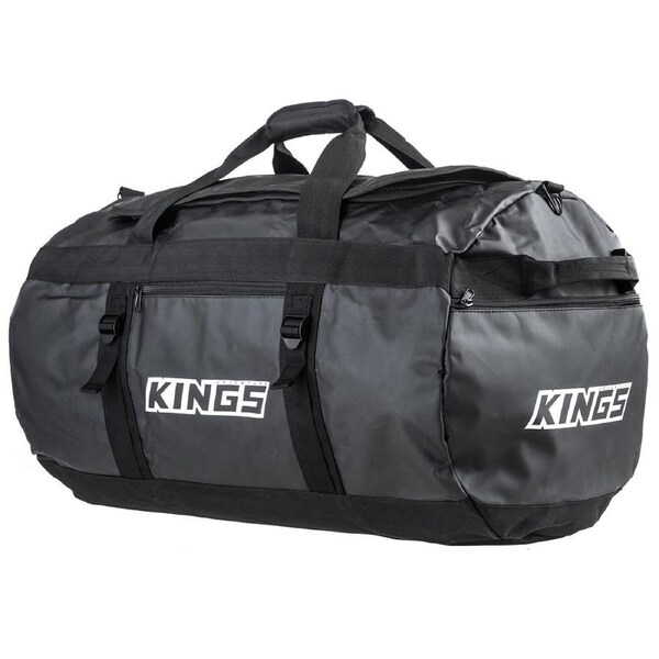 KINGS 80L Extra-Large PVC Duffle Bag Water Resistant Heavy Duty 600D Polyester
