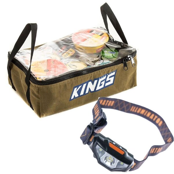 Adventure Kings Clear Top Canvas Bag + Illuminator LED Head Torch 70m range