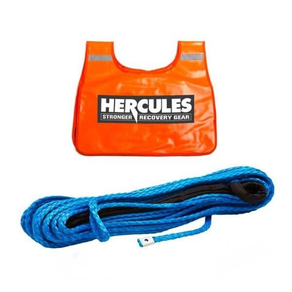 Hercules Winch Dampener 4WD SUV Offroad + Synthetic Winch Rope 9mmx28m 12,000lb
