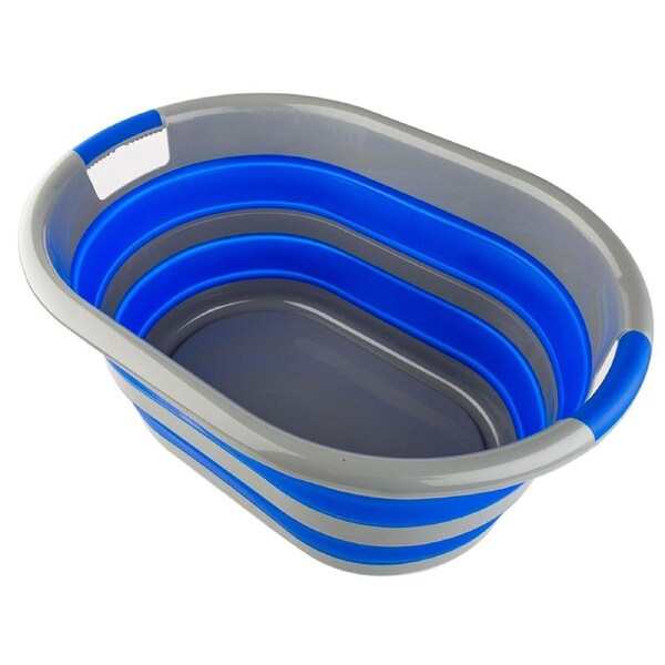 Adventure Kings Collapsible Camping Laundry Basket 37 Litres Heavy Duty Packs Away Flat