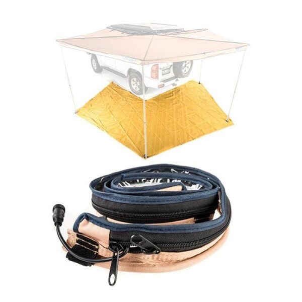 Adventure Kings 270° Mesh Floor 4WD + 1.3m LED Strip Light Cig socket