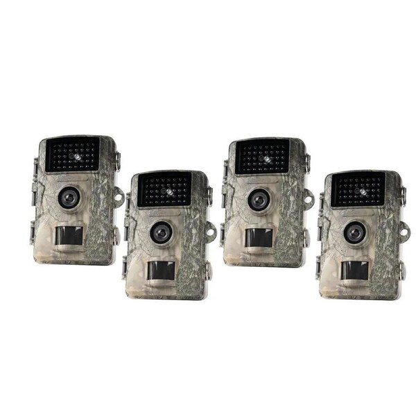 4x KINGS 1080P Trail Camera Wildlife Night Vision Security Hunting 16MP IP66 4WD