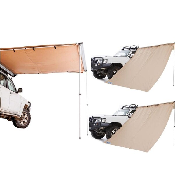 Adventure Kings Awning 2x2.5m + 2x Adventure King Awning Side Wall Shade Outdoor