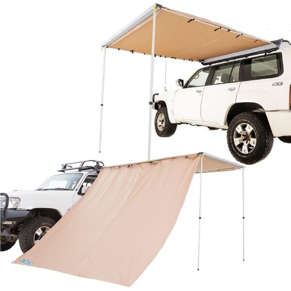 KINGS 4X4 Outdoor Awning 2x3m + Awning Side Wall Shade Tent Roof Rack Screen