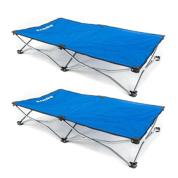 2x Adventure Kings Folding Pet Bed 50kg Weight Rating Tough 13mm steel frame