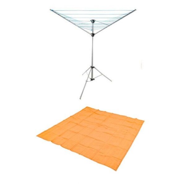 Adventure Kings Mesh Flooring 3x3m Durable Woven + Camping Clothesline 6 Lines