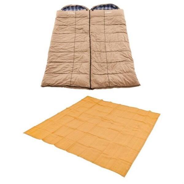 2x KINGS Premium Sleeping bag -5°C Left / Right Zipper + Mesh Flooring 3m x 3m