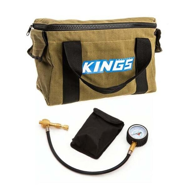 Adventure Kings Air Compressor Canvas Bag + Kwiky Tyre Deflator Gauge Air Valve