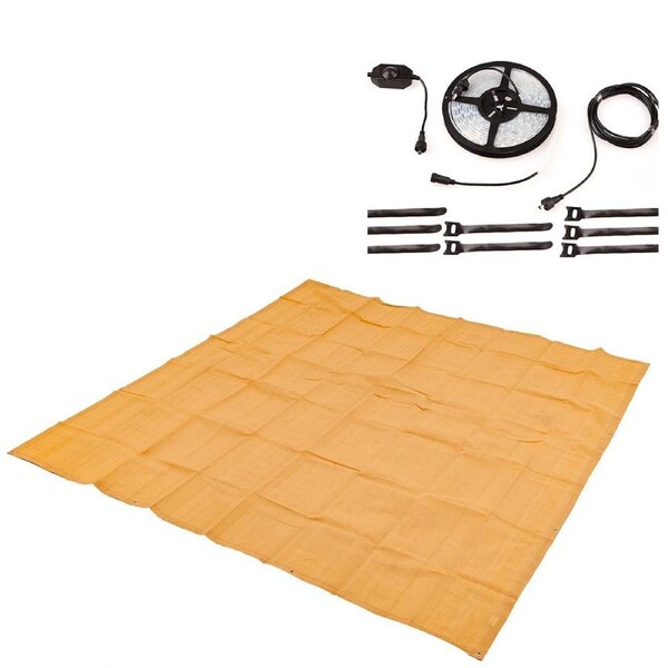 Illuminator 4m MAX LED Strip Light + Adventure Kings - Mesh Flooring 3m x 3m