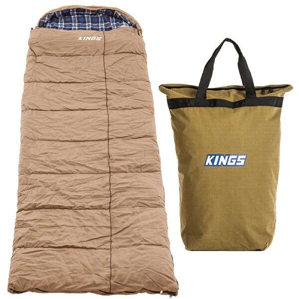 Premium Sleeping bag -5°C Degrees Celsius Left Zipper + Doona Pillow Canvas Bag