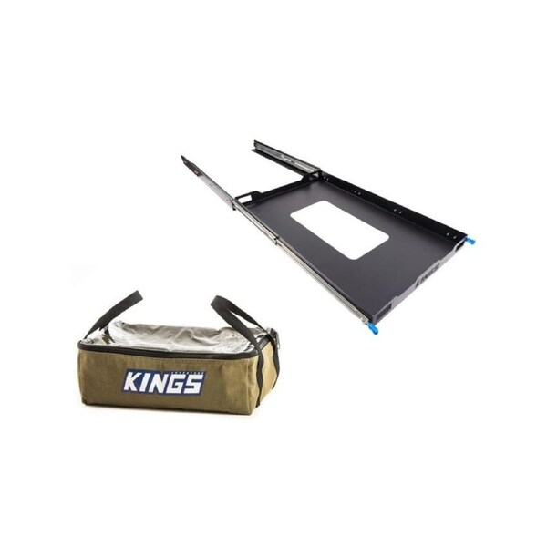 Adventure Kings Kings 100L Fridge Slide + Clear Top Canvas Bag Weather Resistant