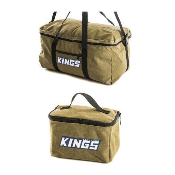Adventure Kings Camping Canvas Travel Bag + Toiletry Bag Storage Heavy-duty 4WD