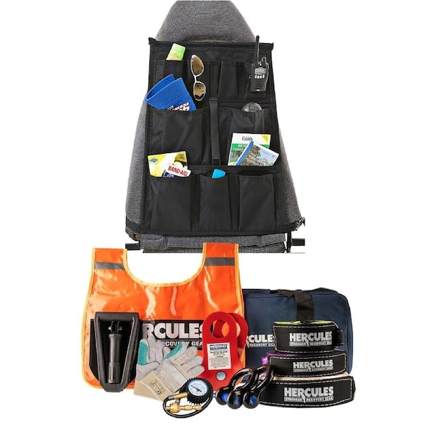 Hercules Complete Recovery Kit + Adventure Kings Universal Car Seat Organiser