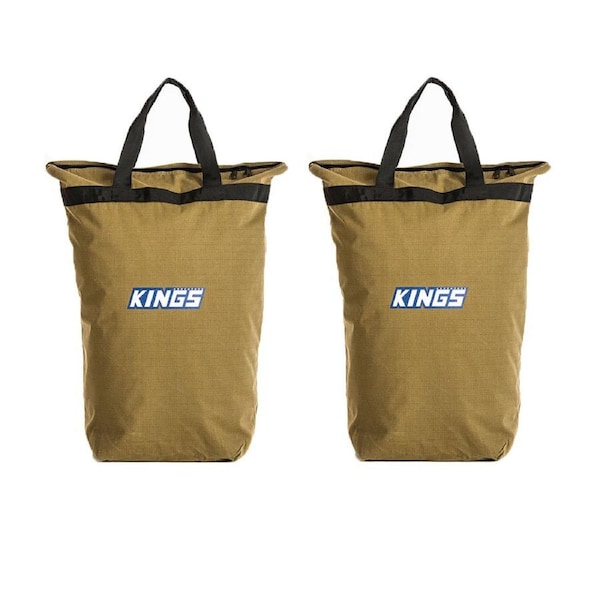 2x Adventure Kings Water Resistant Doona Pillow Tough 400GSM Canvas Bag Handles 30x 38x 83 cm