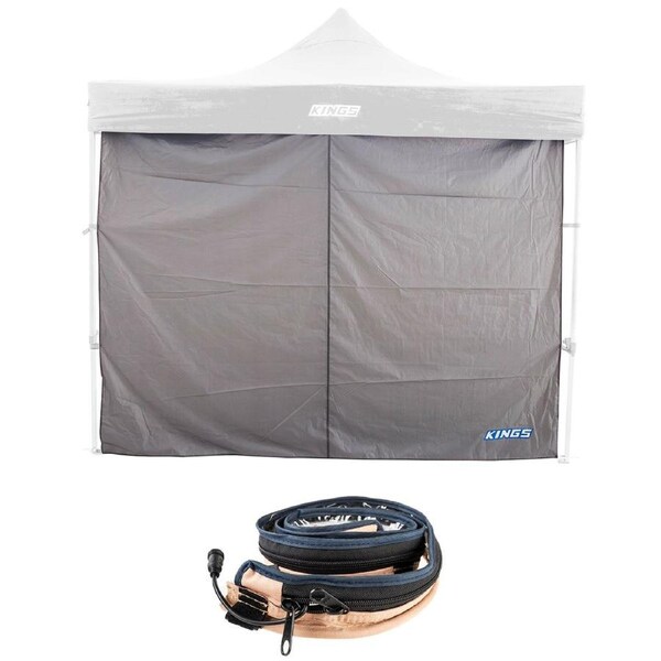 Adventure Kings Gazebo Side Wall 2.85x2.85m + Illuminator MAX LED Strip Light Camping