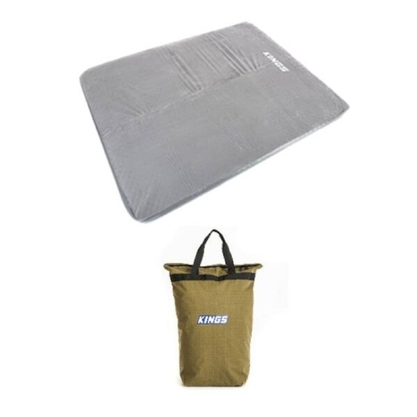 Adventure Kings Self Inflating Foam Mattress - Queen + Doona/Pillow Canvas Bag