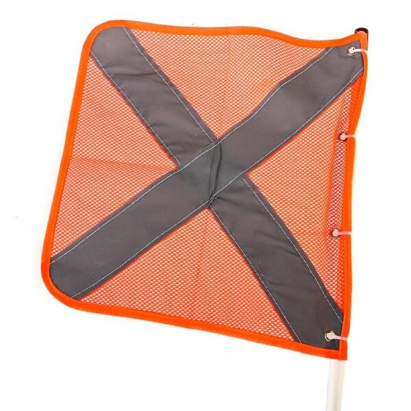 Adventure Kings 3m Sand Safety Flag 4WD 30cm x 30cm Fibreglass Poles Stainless