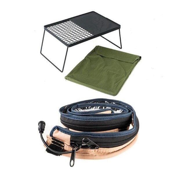 Adventure Kings Camp Fire BBQ Plate Cooking + LED Strip Light 1.3m Dimmer Switch