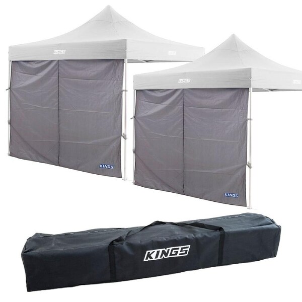 2xAdventure Kings Gazebo Side Wall 2.85x2.85m + 3x3m Polyester Gazebo Bag Easy carry