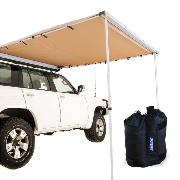 KINGS 2.5x2.5m Awning + Sand bag (pair) Side Camping Shades Tents Trailer Side