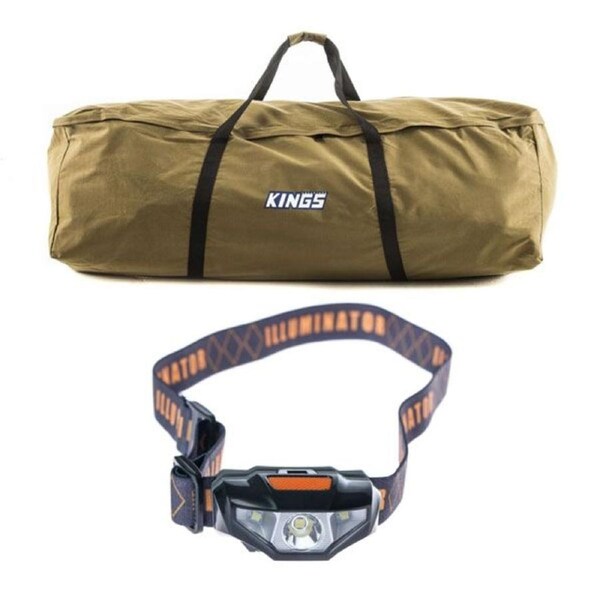 Adventure Kings Oversized Swag Bag Fits All Double Swags + LED Head Torch Bright