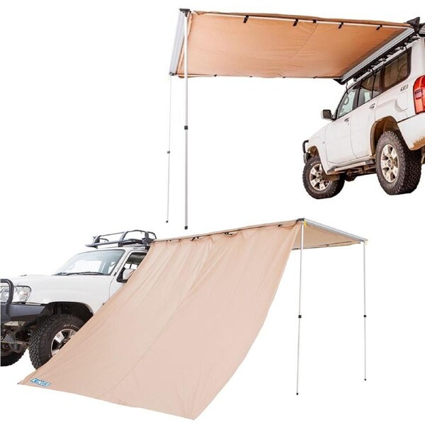 Adventure Kings Premium Camping Car 4wd side Awning 2.5x2.5m + Awning Side Wall