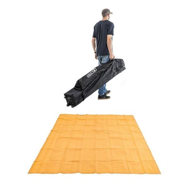 Adventure Kings 3x3m Wheeled Gazebo Bag + Mesh Flooring 3x3m High-Density Weave