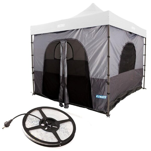 Adventure Kings Gazebo Tent + Illuminator 4m MAX LED Strip Light 12v Dimmer