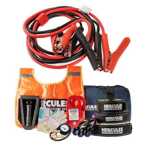 Hercules Complete Recovery Kit 11-piece + 750A Heavy-Duty Jumper Leads 3.5m Long