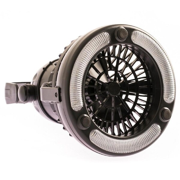 Adventure Kings 2-in-1 Camping LED Light & Fan Hook & Stand Mount Lamp Portable