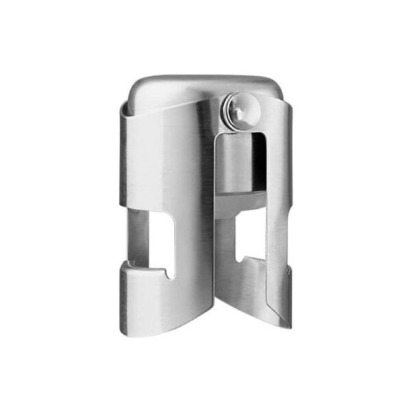 Bartender Stainless Steel Champagne Bottle Resealer Saver Stopper Silver