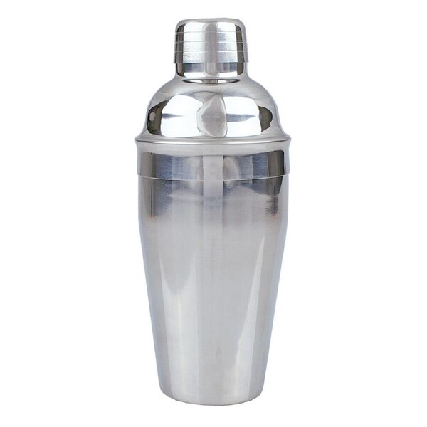 Bartender Stainless Steel Cocktail Shaker Drink Mixer Barware 550ml Silver