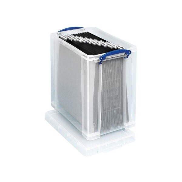 25 Litre Clear Really Useful Box with 10 Suspension Files