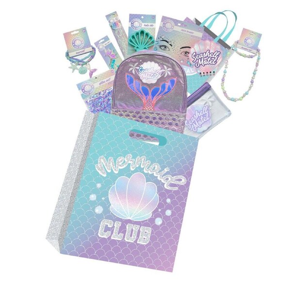 Mermaids Showbag S4 w/ Backpack/Hair Clip/Mini Notebook/Bracelet/Jewellery Set