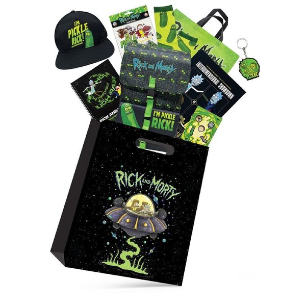 Rick And Morty Showbag S4 w/ Backpack/Cap/Notebook/Poster/Shoe Charm/Socks