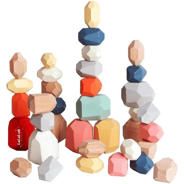LaLaLull Australia® Wooden Building Blocks 36 Pieces