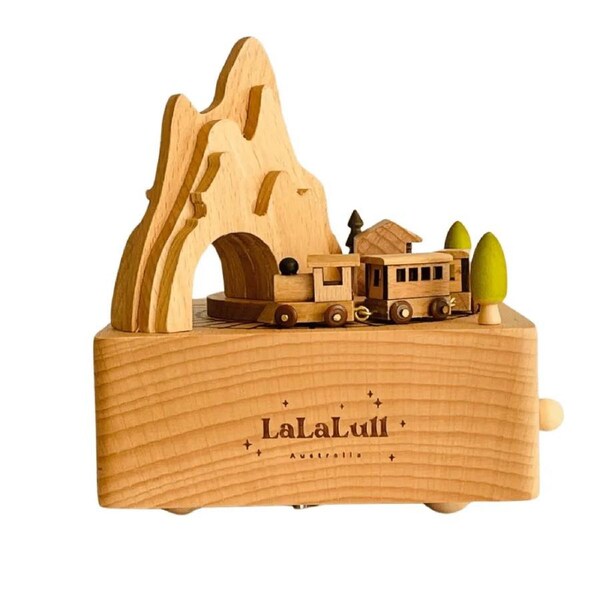 LaLaLull Australia® Wooden Music Box - Train
