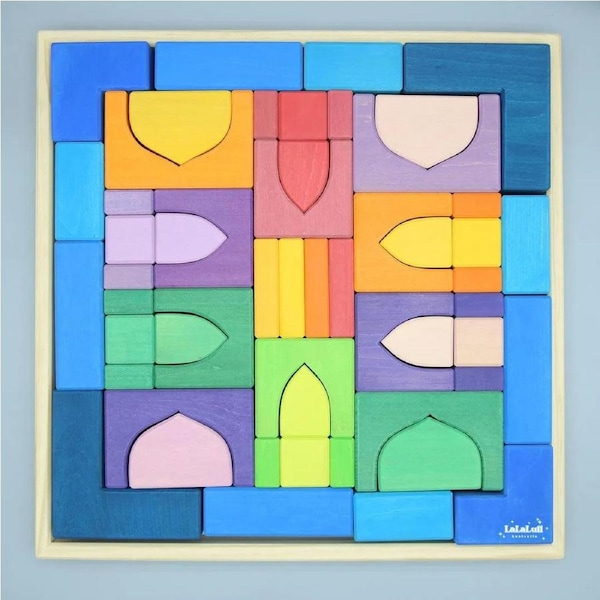 LaLaLull Australia® Wooden Castle Blocks - 1001 Night