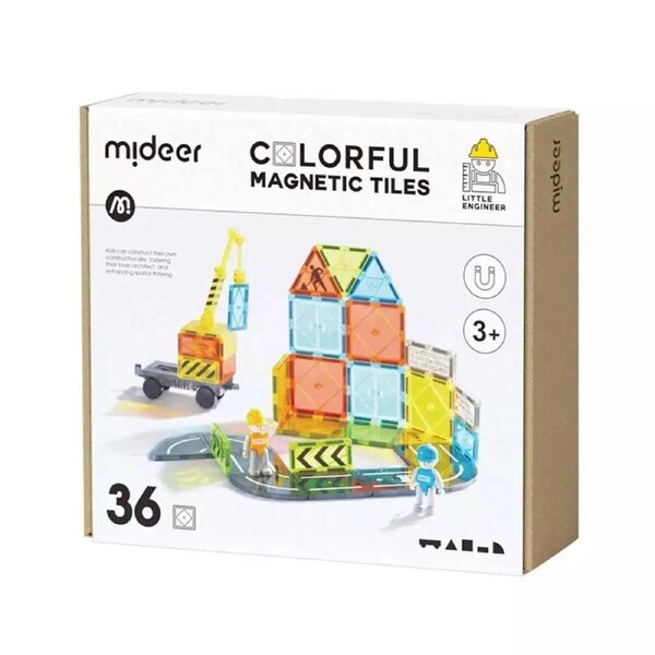 Mideer Magnetic Tiles: Little Architect 36P