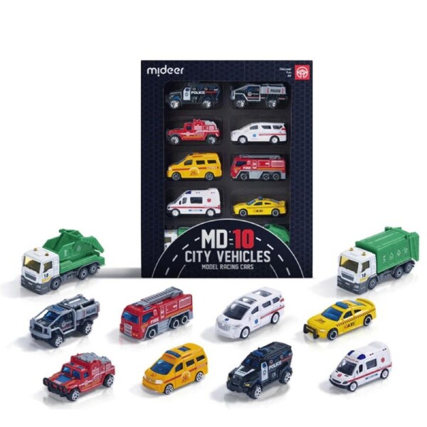 Mideer Alloy Racing Car Set 10Pcs